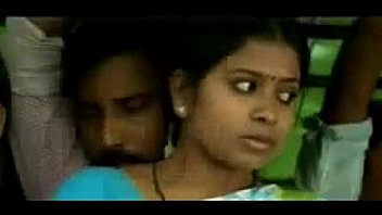 Romance in bus aunty seducing unknown very hot