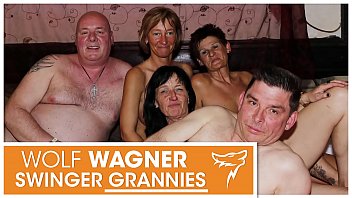 YUCK! Ugly old swingers! Grannies & grandpas have themselves a naughty fuck fest! WolfWagner.com