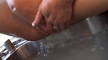 Two horny lesbians getting wet in the kitchen BP-3-04
